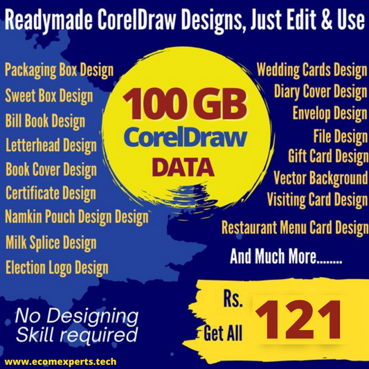 100GB CorelDraw Data (Ready to Use)